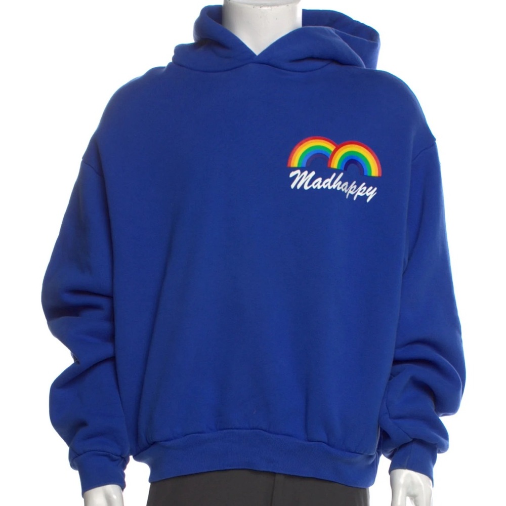 Madhappy x Vans Godspeed Rainbow Blue Oversized Hoodie NWT
